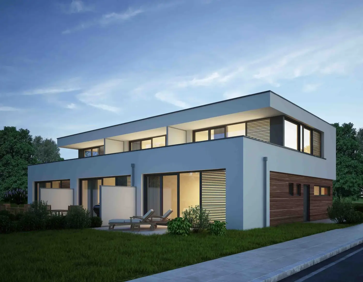 AdMa -  Reihenhaus modern Abend